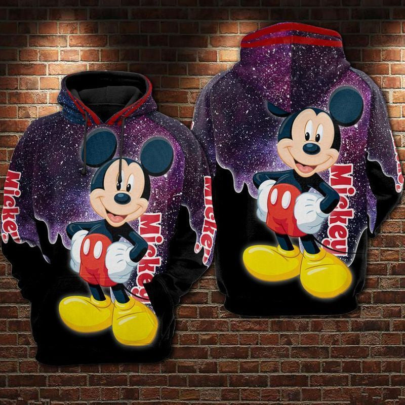 For Mickey Mouse Lovers Galaxy Pattern 3d Hoodie