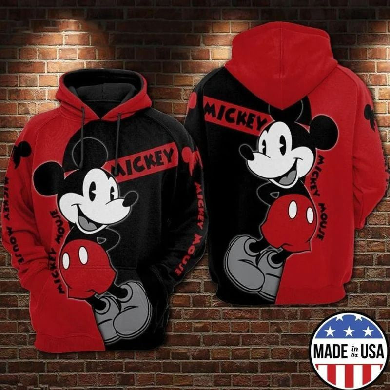 Mickey Disney Full Over Printing 3 3d Hoodie 2
