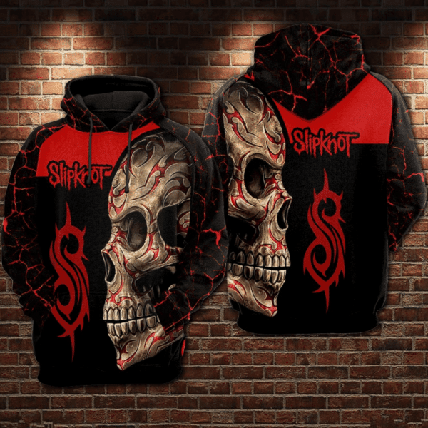 Slipknot Heavy Metal Band Skull 4 Fan Gift, Slipknot Heavy Metal Band Aop Hoodie 1961