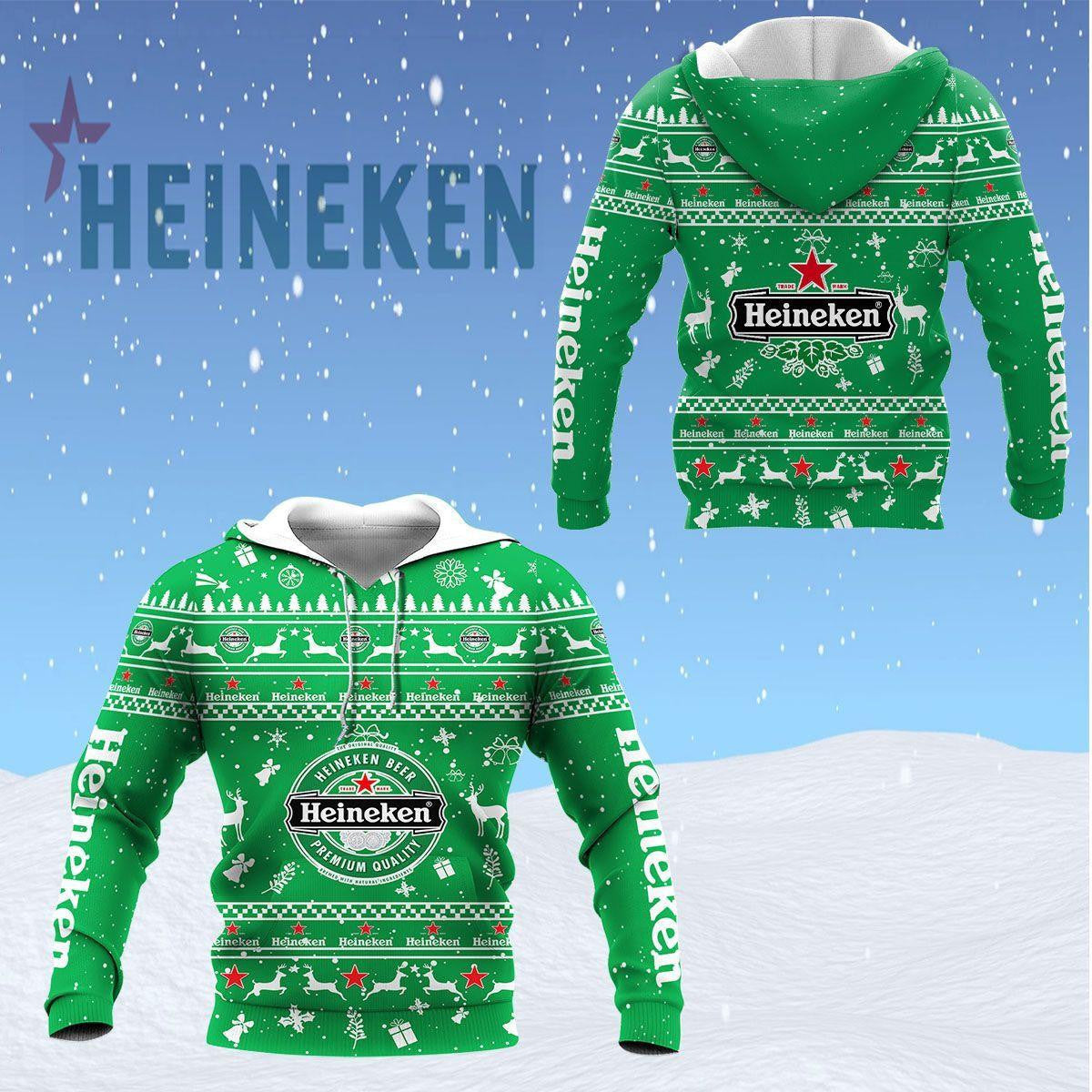 Heineken Shirt Fan Gift 179, Stylist Unisex 3d Hoodie Zip Hoodie
