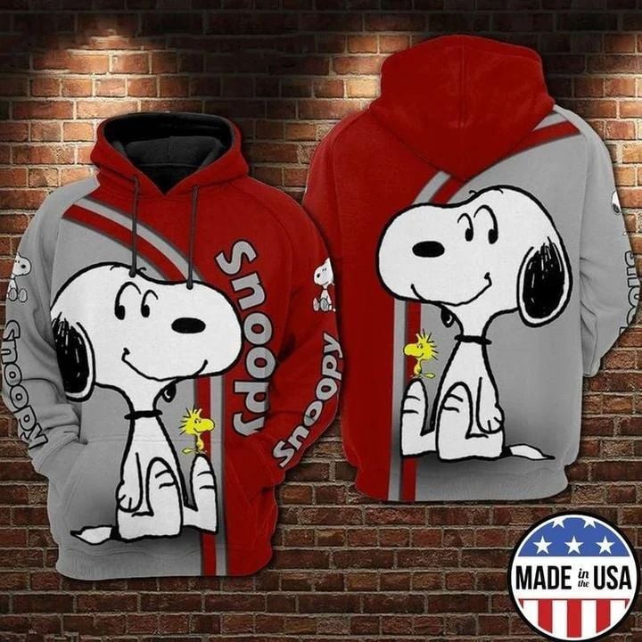 Snoopy Woodstock Peanuts 2 3d Hoodie 2