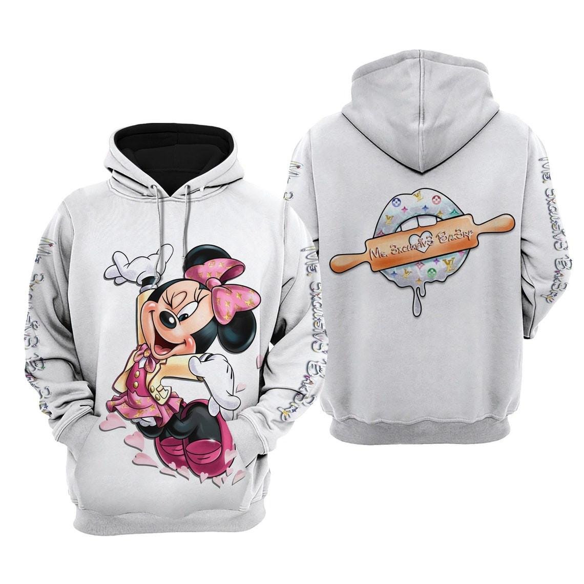 Minnie Mouse Ms. 3xclusiv3 Bak3ry Fan Gift Stylist Unisex Cartoon Graphic Outfits Aop Hoodie