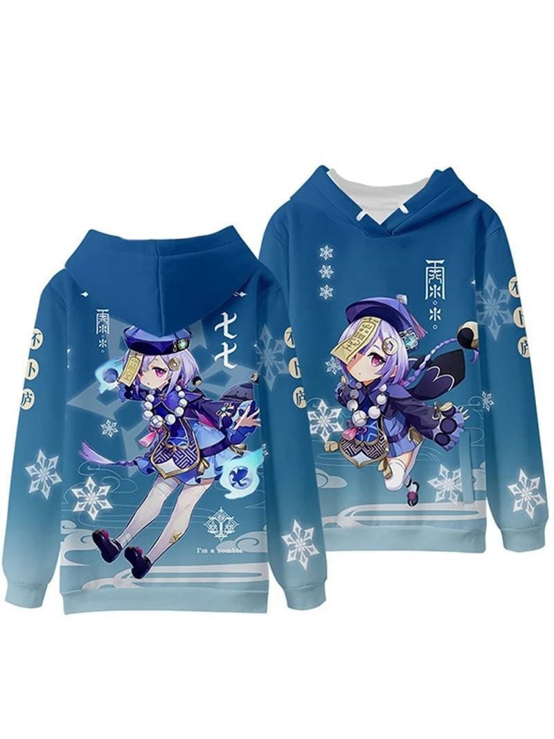 Game Genshin Impact Qiqi Over Print 3d Hoodie Zip Hoodie